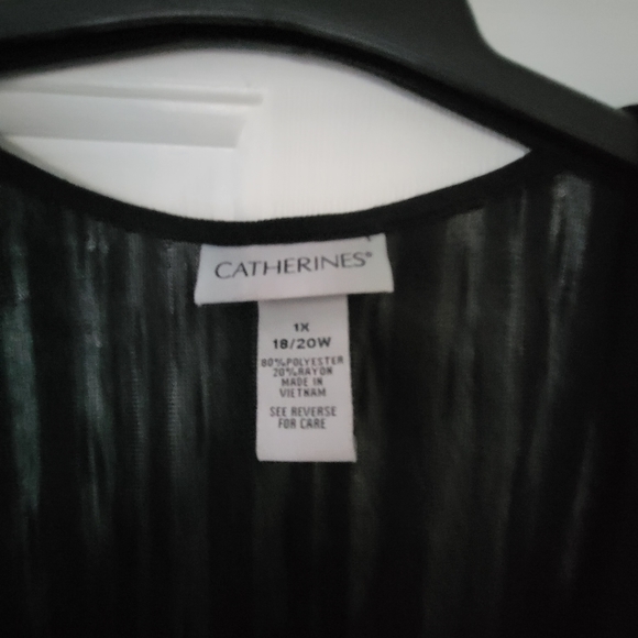 Catherine's NWT Black Sheer Cardigan - Picture 4 of 5